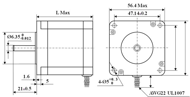 Nema 23 Stepper Motor Wiring Diagram from smart-prototyping.com